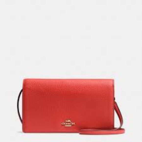 Coach F54002 Foldover Clutch Crossbody 5204